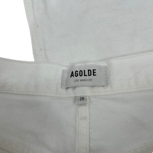 Revolve x AGOLDE 90’s Mid Rise Loose Fit Jeans Distressed Varnish White 29 - Picture 13 of 14